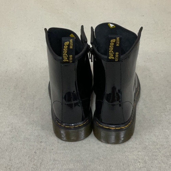 Dr. Martens Glossy Black Lace-Up Boots - Picture 2 of 7